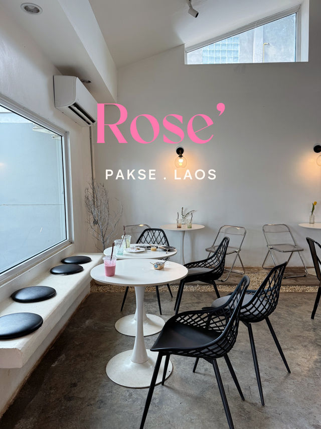 Rose’ Cafe คาเฟ่มินิมอลในปากเซ ลาวใต้