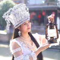 แต่งชุดจีนที่เมือง zhujiajiao ชานเมืองเซี่ยงไฮ้