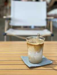 Excellent coffee butter scone; even better exotic coffee!