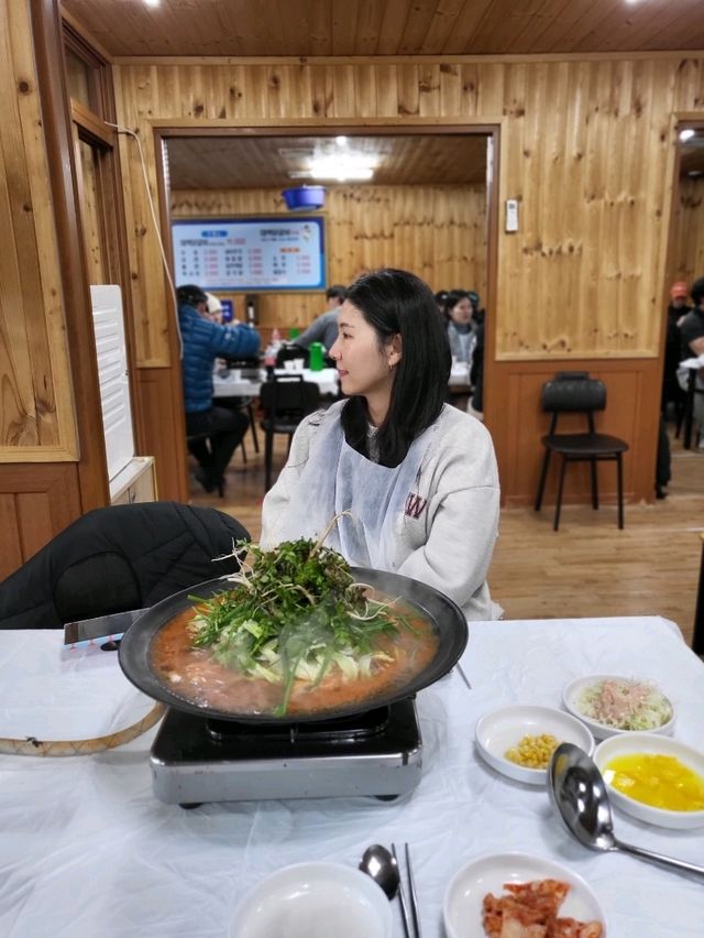 태백에서 먹어야 진짜인 물닭갈비 맛집