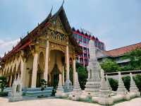 泰國曼谷市中心湄南河畔著名古跡皇家寺廟景點：Wat Sangwet Witsayaram，暹羅文化藝術精美寺廟建築，適合打卡拍照📸冥想