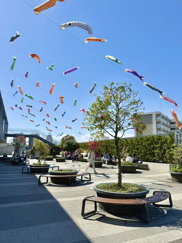 Springtime at Tokyo Skytree – Flowers & Koinobori Galore!