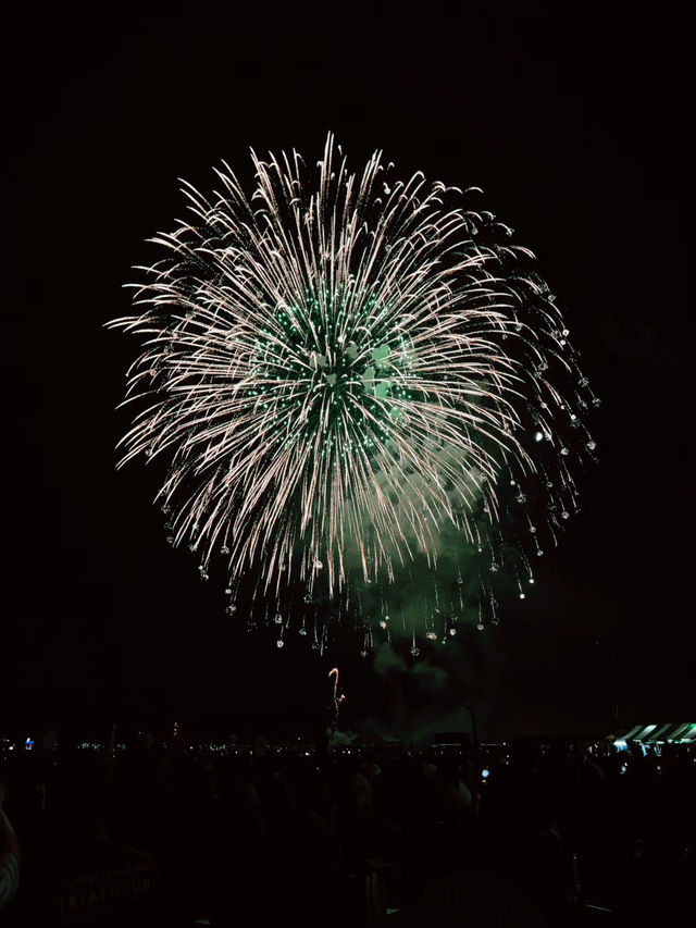 【山口🎆下関】対岸より花火が上がる‼️関門海峡花火大会