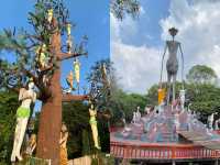 วัดน้ำตกธรรมรส : ความสวยงามของโบสถ์กลางน้ำสีชมพู