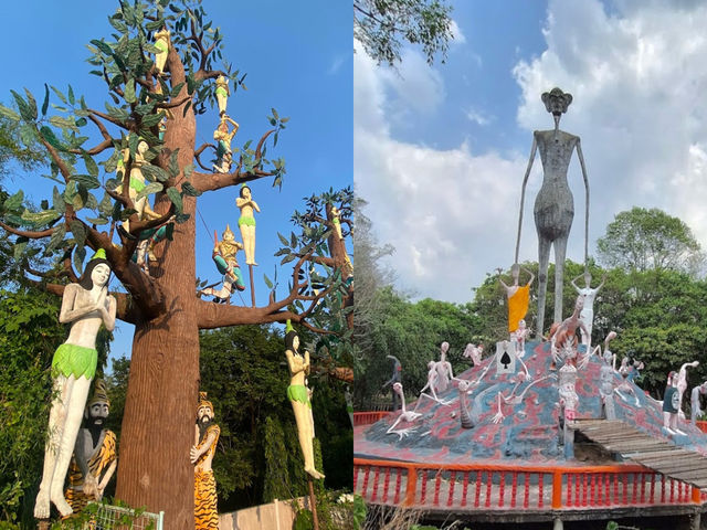 วัดน้ำตกธรรมรส : ความสวยงามของโบสถ์กลางน้ำสีชมพู