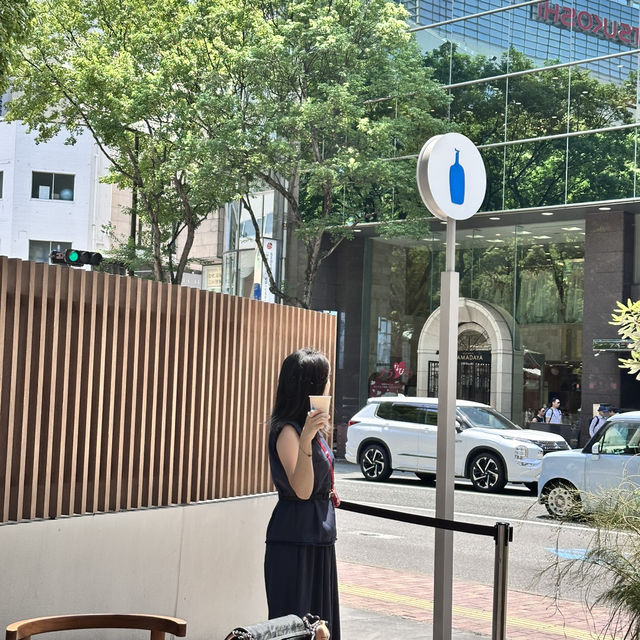 후쿠오카 텐진 블루보틀에서 여유를 즐겨보세요🇯🇵☕️
