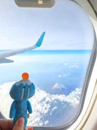 🛩搭飛機必收絕美視角！成田返港捕捉富士山🌄✈️