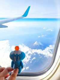 🛩搭飛機必收絕美視角！成田返港捕捉富士山🌄✈️