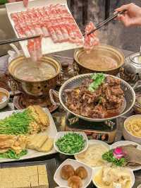 珠海也能吃到正宗的北京涮肉  💕 炭火銅爐的火鍋-東來順p
