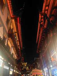 Yuyuan Old Street at night