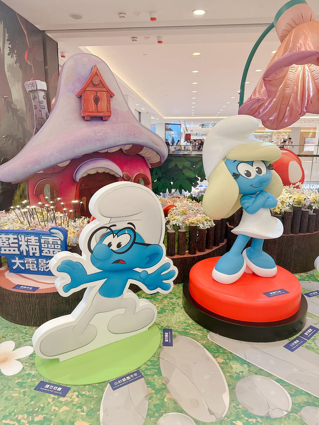 尖咀海港城！藍精靈打卡位！勁可愛😍