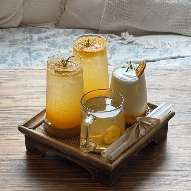 韓国チェジュ島カフェ　「Cafe Gyulkkot Darak (귤꽃다락)」