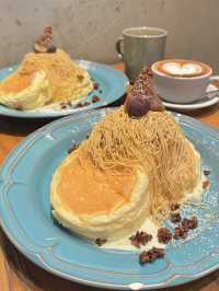 【名古屋観光】和栗たっぷり秋限定モンブランパンケーキ🍂ˎˊ˗