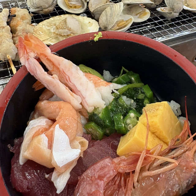 【千葉/南房総🇯🇵】自分で作る海鮮丼と貝焼きを堪能！🐚 浜焼市場きよっぱち