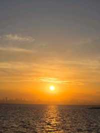 金門｜湖下海堤 • 讓我戀戀不捨的夕陽美景，每天都看不膩