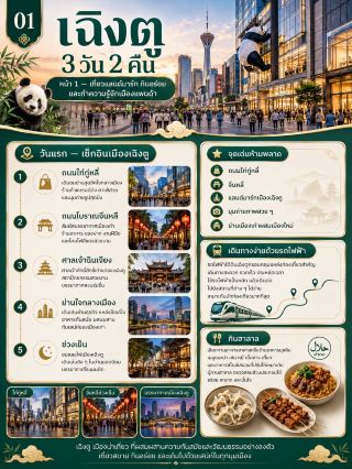 🐼🇨🇳 成都3天2晚－熊貓之城：輕鬆之旅，美食盛宴，應有盡有！