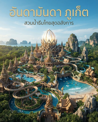 💦 Phuket isn't just about the sea…it also has a "water kingdom" where you can play all day long!