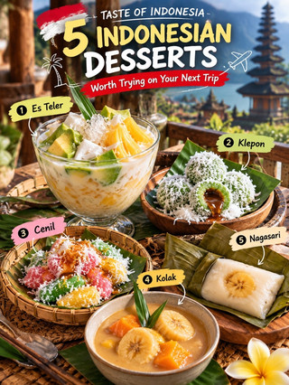 🇮🇩 5 Indonesian Desserts Worth Trying on Your Next Trip 🍨