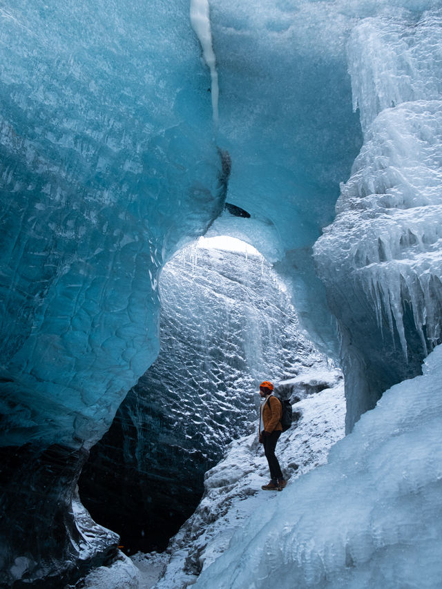 Make sure to visit an Icelandic ice cave