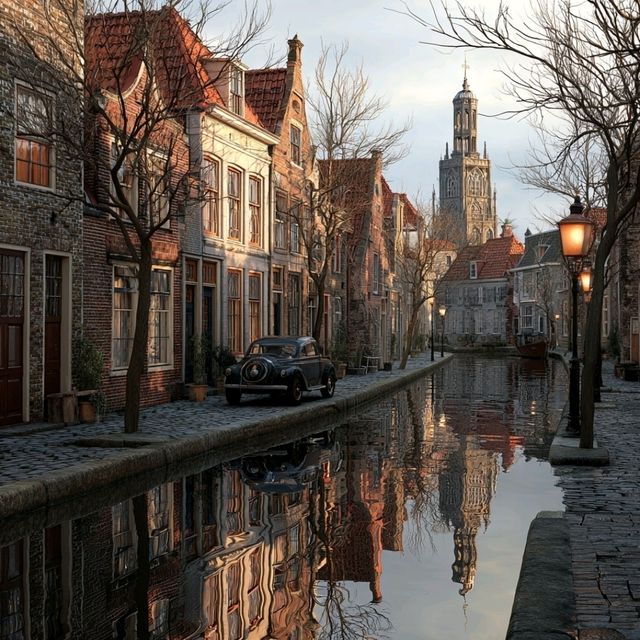 Canal-side Charm and Artistic Icons in Delft 🌦️🏛️🖼️