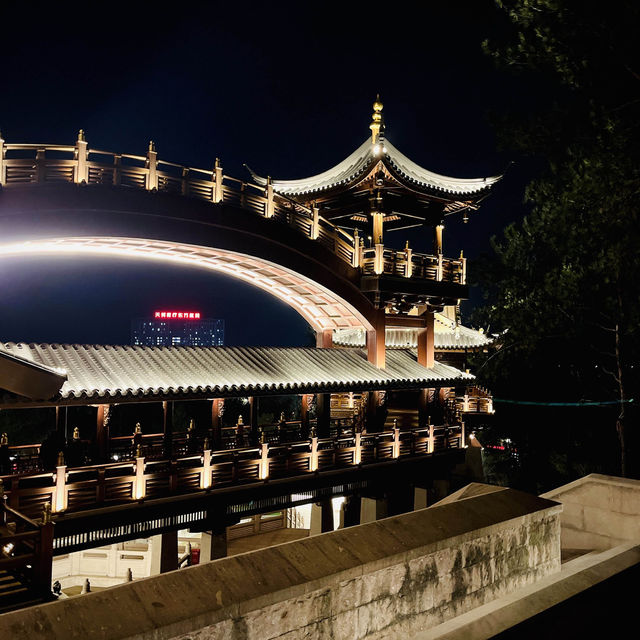 A Temple with a beautiful Night View 