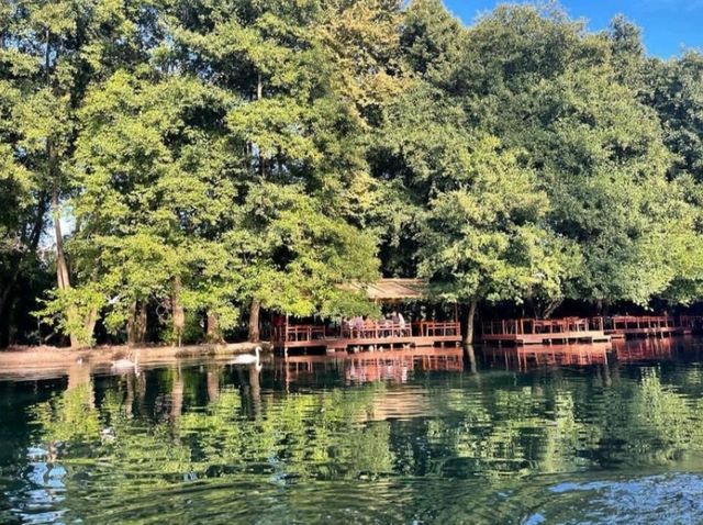 Pretty park with natural spring water