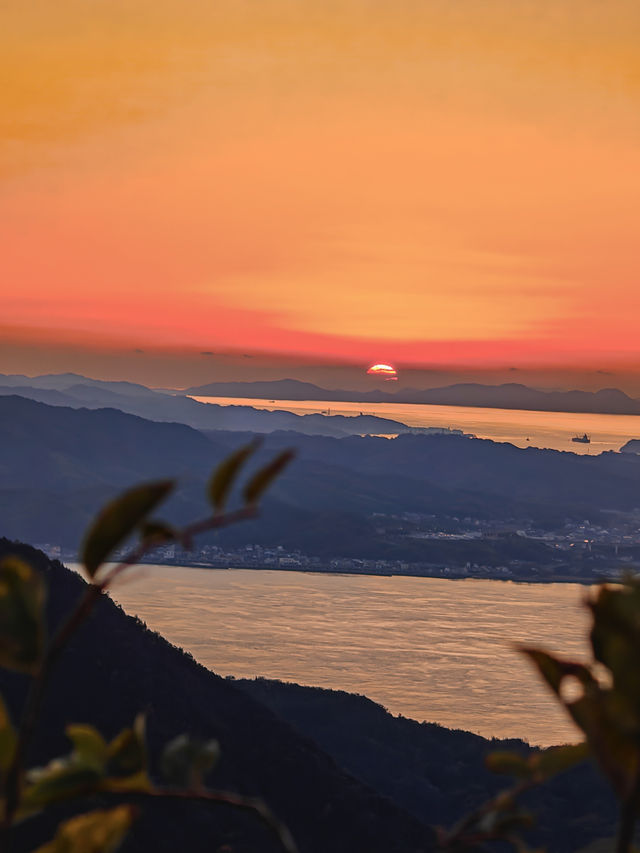 登龜老山展望台 賞最美海峽落日