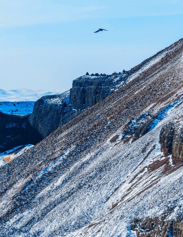 冬日最美烏蘭哈達火山群