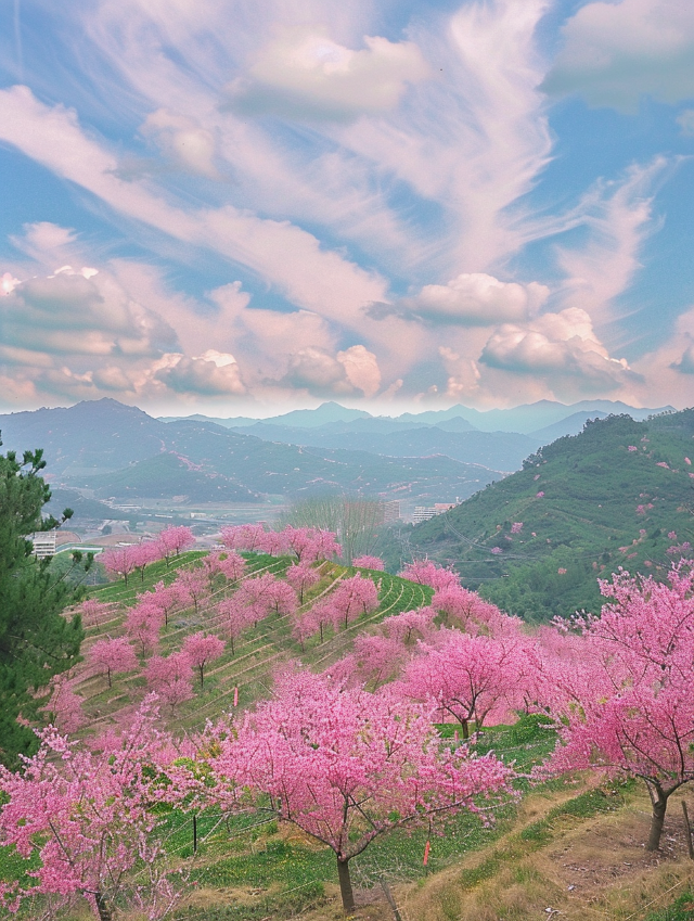 廣東秘境：梅州陰那山的粉色櫻花盛景