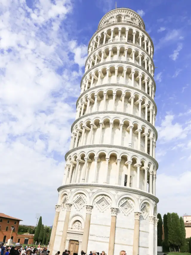 Leaning Tower of Pisa | Everyone passing by gives it a push!