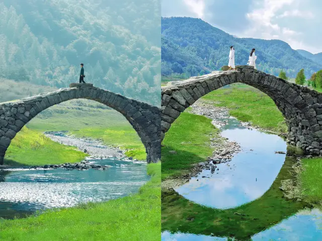Originally, the 'First Meeting Bridge' from 'Goodbye My Princess' is not in the northwest, but in Zhejiang, and it's stunning