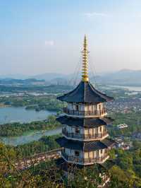 杭州湘湖徒步登山路線,視角絕美不輸西湖。