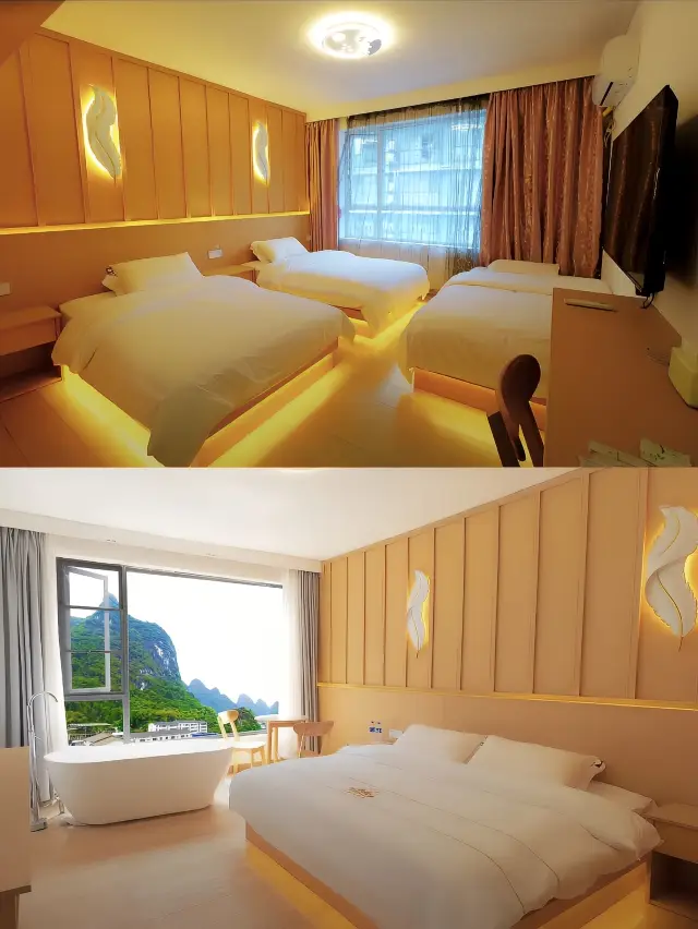 桂林！兩江四湖！開窗就是漓江！不想退房。