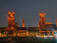 杭州夜景已經next level,童話鋼鐵城堡