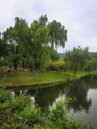 香山垂釣處，一亭寄幽思