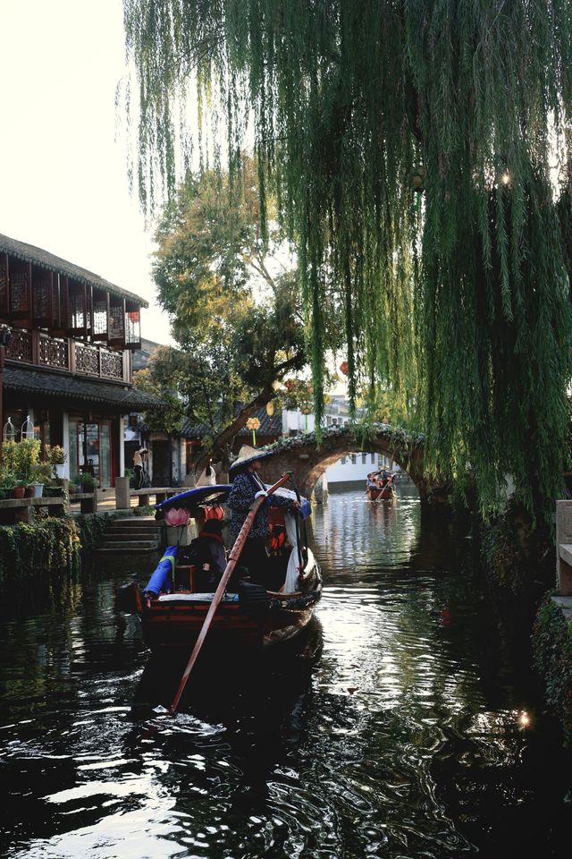 秋天總要帶娃去一次水鄉第一古鎮