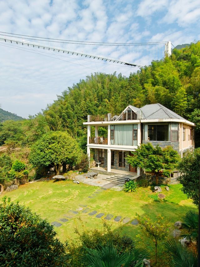 武漢周邊2天1夜，藏著玻璃橋的親子度假別墅