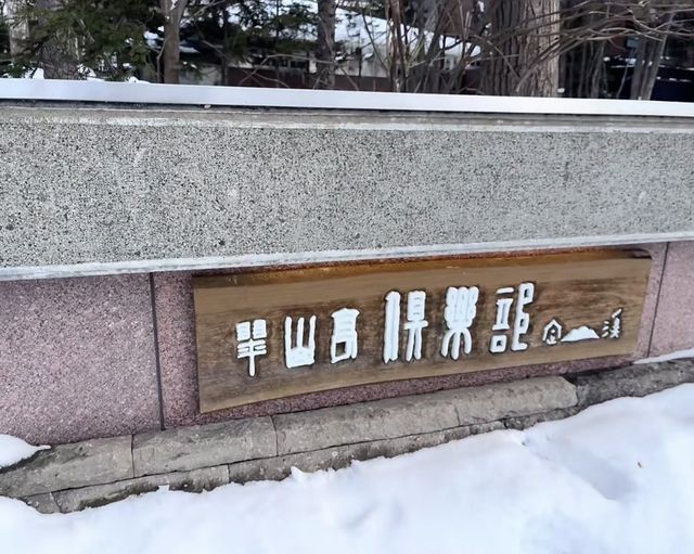 雪景溫泉天花板在這