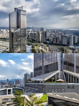 The Park Hyatt Shenzhen enjoys breathtaking cloud-high views and encounters the bustling city life