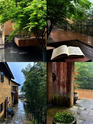 雨の日は何もせず、山里で静かな山暮らしを楽しむ