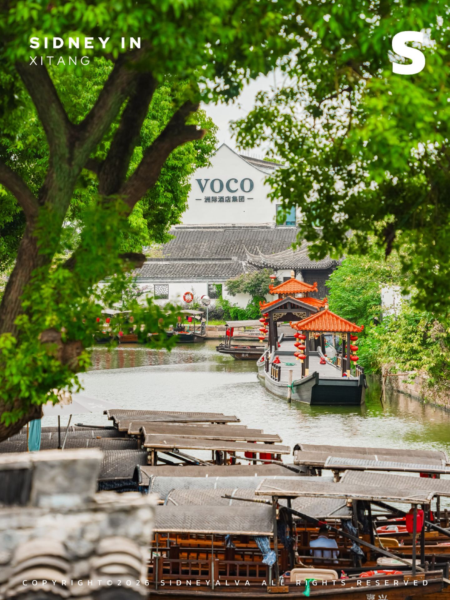 🏞This room in Xitang offers views of Jiangnan from its window.