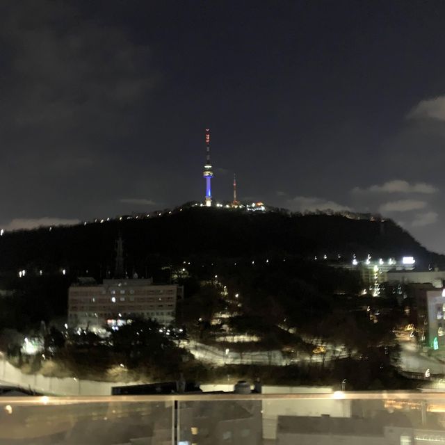 남산타워뷰 명동 루프탑카페 겸 바 🌃디어스명동