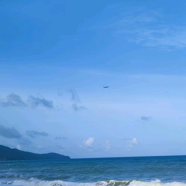 Romantic beach at Phuket airport 