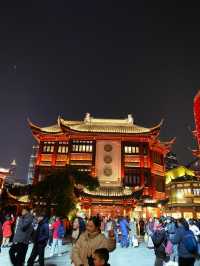 Night time in Yu Garden Old street 💡🚨