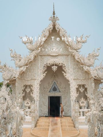 タイ🇹🇭】よーく見ると怖い？！一度は行きたい純白のお寺！ | Trip