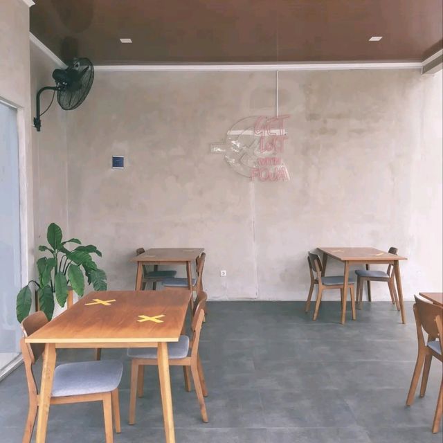 AS IT HAS BOTH INDOOR AND OUTDOOR SEATING