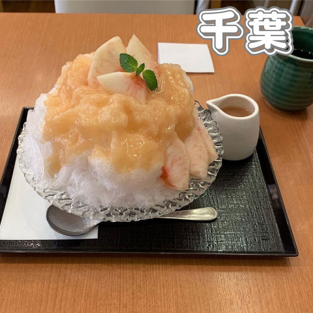 絶品桃かき氷！