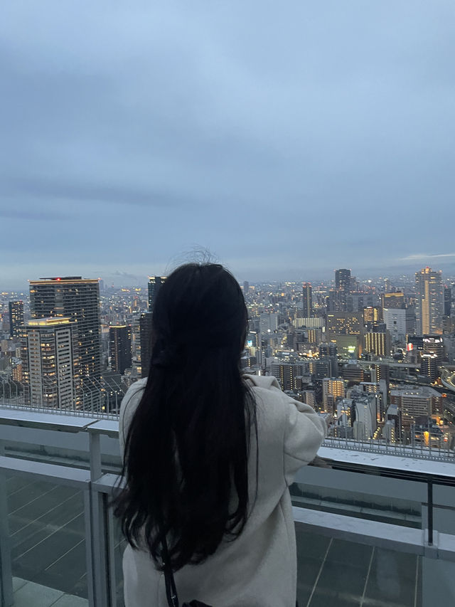 지상 173M에서 오사카 도심 느끼는 방법(우메다 공중정원)