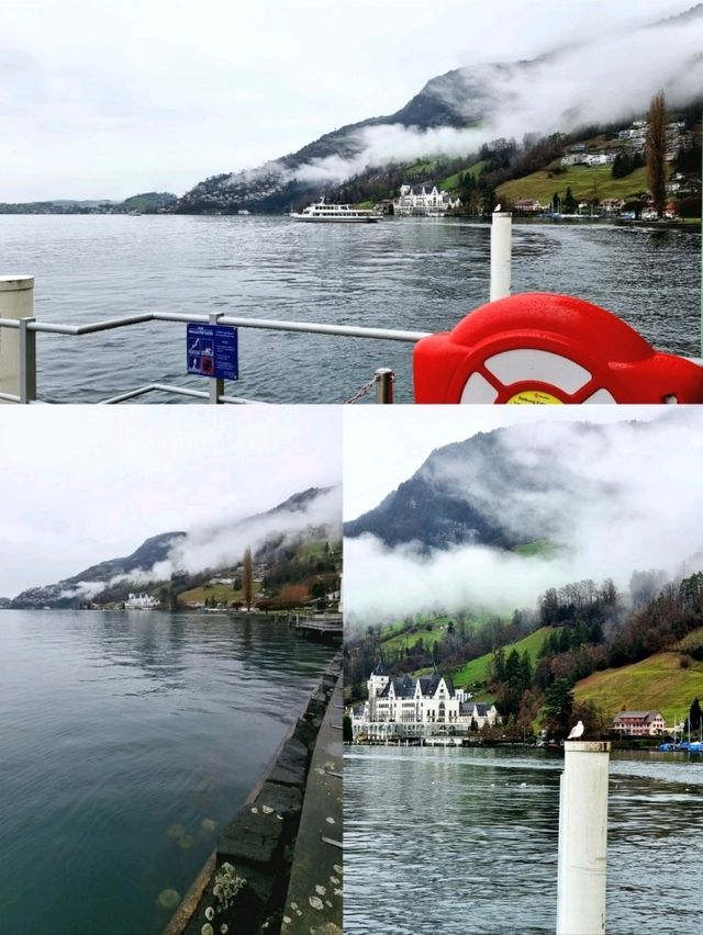 🇨🇭 Picturesque Vitznau Pier on the shores of Lake Lucerne
