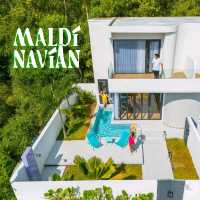 PoolVillaจันทบุรี สีสันสดใสน่ารัก Maldinavian